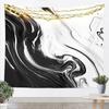 Grey White Marble Tapestry Metallic Marble Tapestry For Bedroom Medium Bronzing Stone Pattern Wall Tapestry Modern Abstract Art