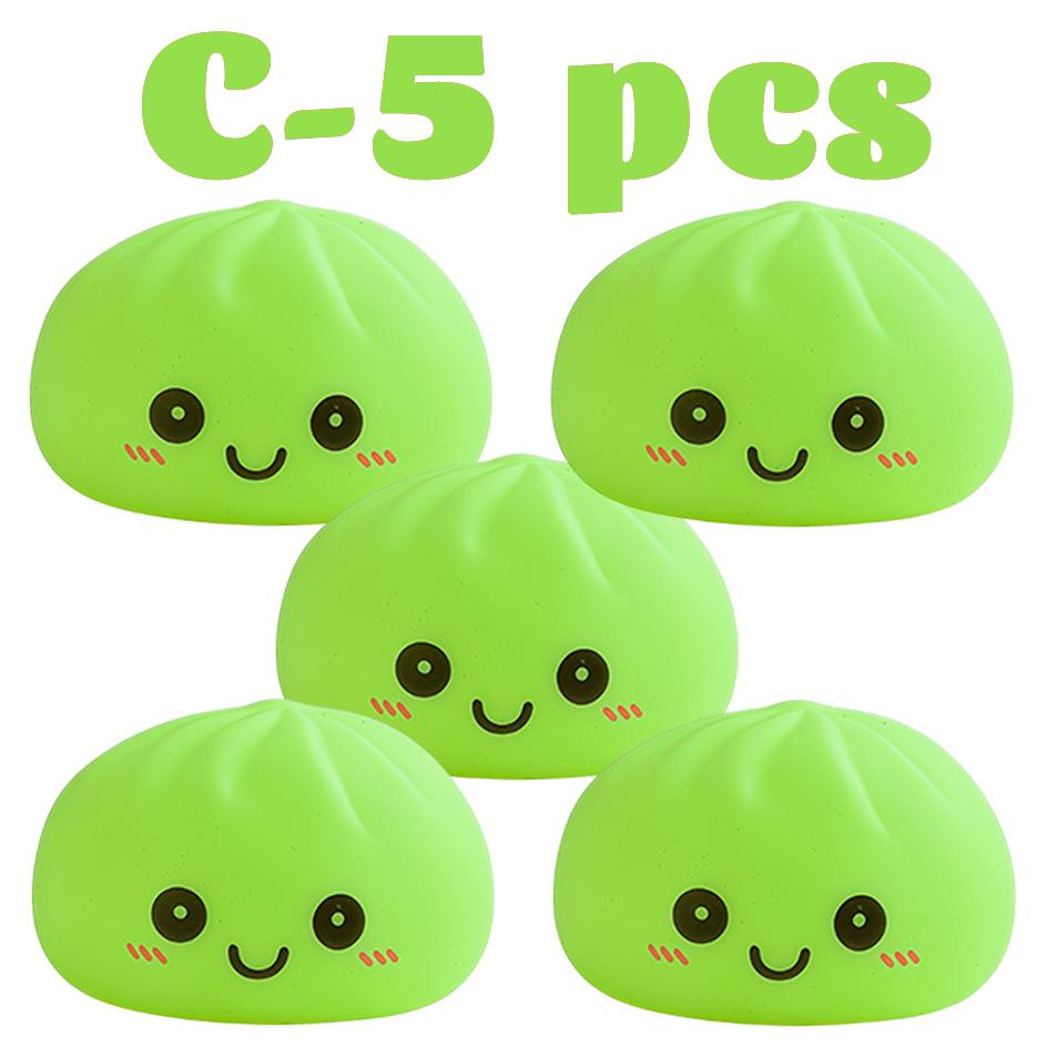2027 Simulation Dumpling Squishy Night Light Soft Lightup Bubble Spitting Bun Birthday Gift Colorful Dumping Toy Squishy Gifts