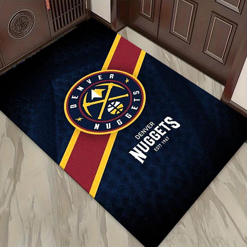 Denver Nuggets Carpet Rug for Living Room Bedroom Home Sofa Decoration,Kids Play Non-slip Floor Mat