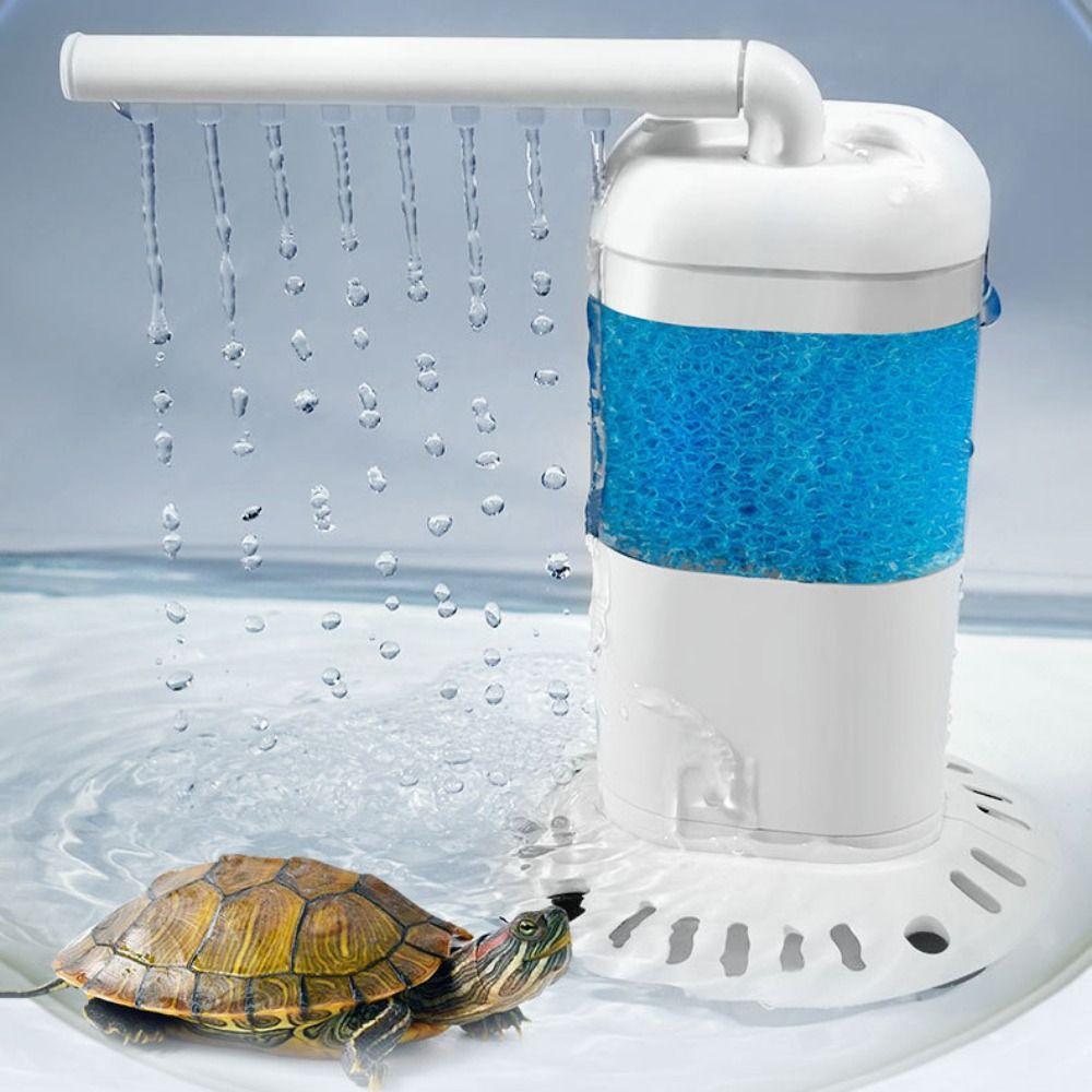 Wall-Mounted Fish Tank Submersible Filter Standing Aquarium Water Purifier  Turtle Tanks