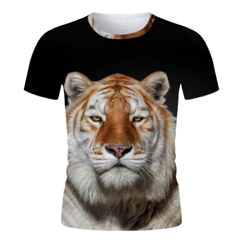 

Летние мужские футболки с круглым вырезом и короткими рукавами, камуфляжные тигровые спецназы, модные 3D-принты с 3D принтом, индивидуальные топы большого размера 160