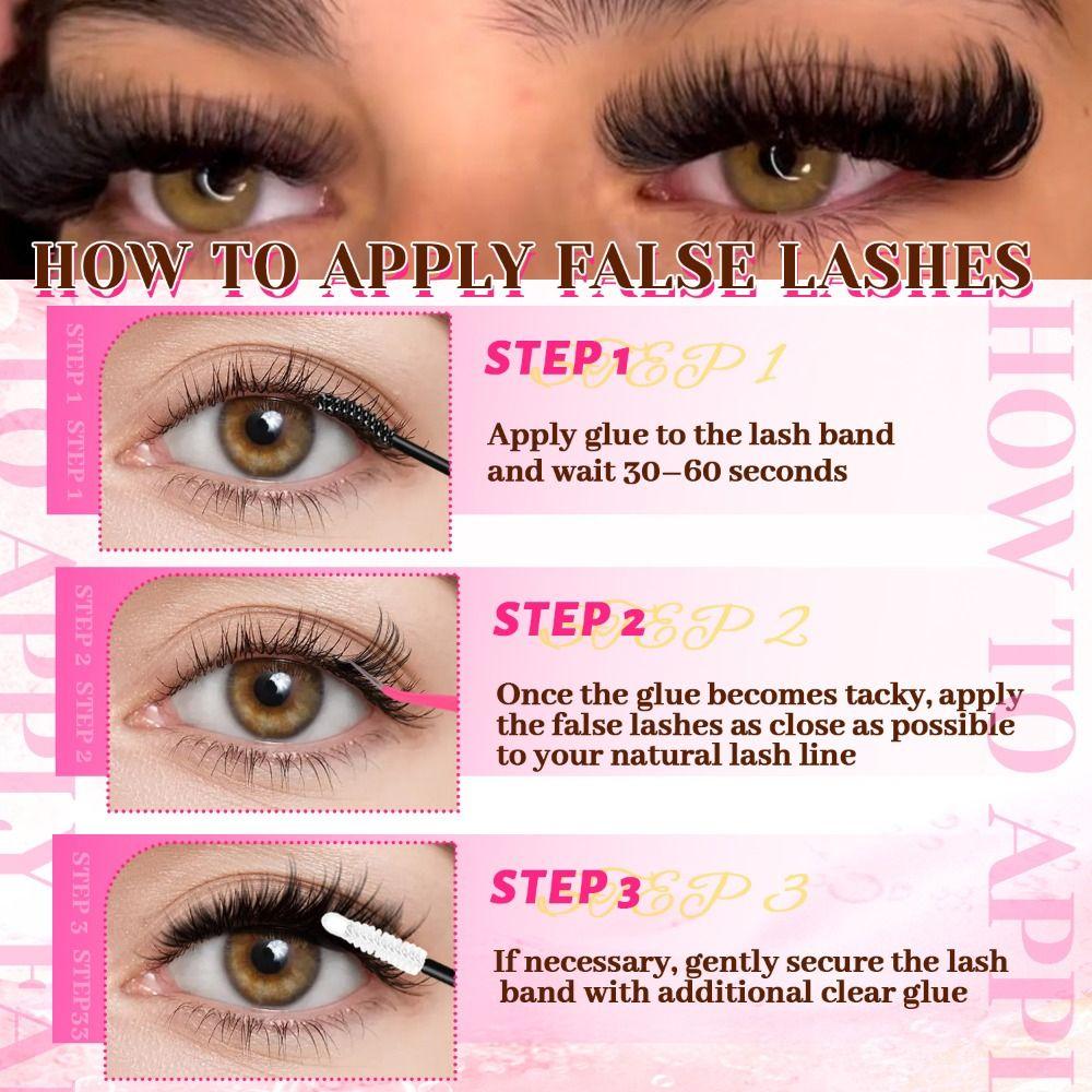 Natural Look 3D Faux Mink Lash Bond and Seal DIY Lash Extension Kit  Makeup Enhancement