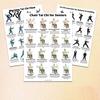 Gentle Chair Workout Routine 3Pcs Tai Chi Posters Seated Canvas Fitness Poster Illustrations Exercise Instructions for Beginners Seniors Senior