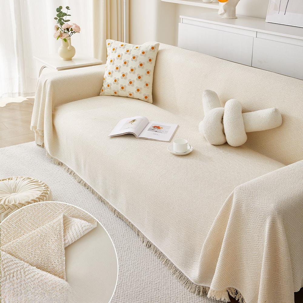 Oblique Mesh Sofa Cover Cloth Towel All-Inclusive Universal Four Seasons Universal Simple Modern Sofa Cover Anti-Cat Scratch Cushion