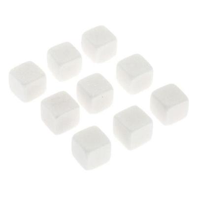 Ice Stones for Whiskey Cooling Cubes for Wine Drinks Whiskey Stones Granite Pouch Champagne 9 Pieces WHITE