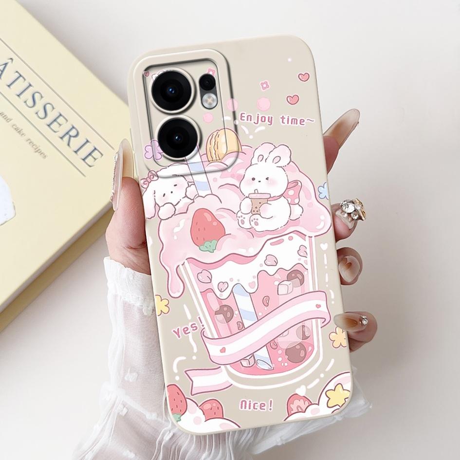 For Oppo Reno 13F 2025 Case Cute Rabbit Panda Flower Soft Silicone Shockproof Cover For OPPO Reno13 FS Fundas RENO13F Phone Case