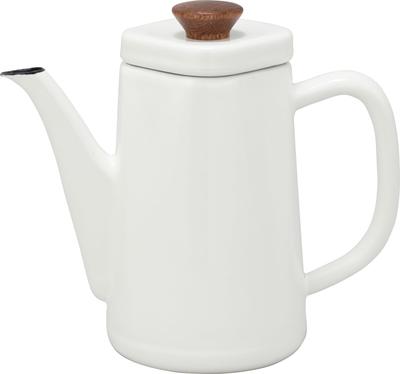 Nodahoro Coffee Pot Enamel Made In Japan Ambi White 1.2L ANB-1.2PW