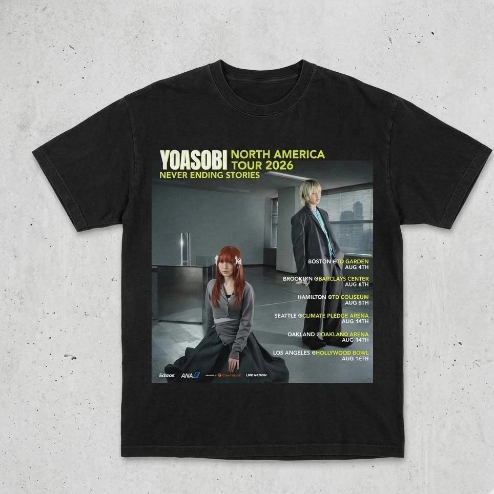Yoasobi Tour 2026 Poster Graphic T-Shirt