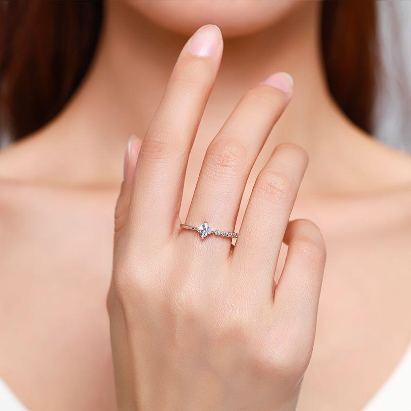 Tancise Classic 925 Inel cu zirconiu din argint Sterling Bijuterii pentru dama Cadou de petrecere pentru nunta