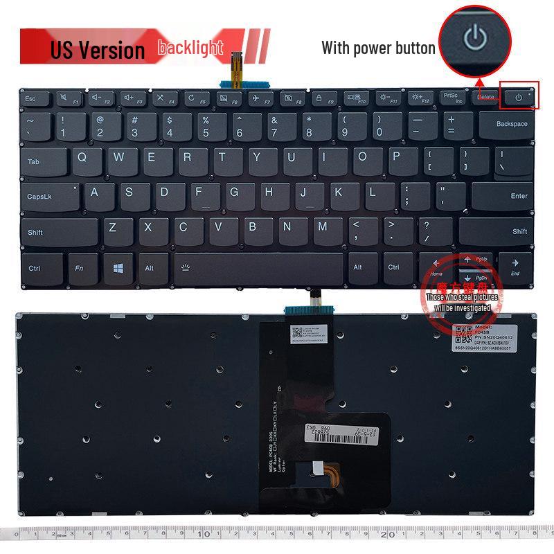 Compatible with RU Lenovo 340c-14, Xiaoxin-14IWL, Xiaoxin-14IGM, S130-14IGM, E41-50 Keyboards.