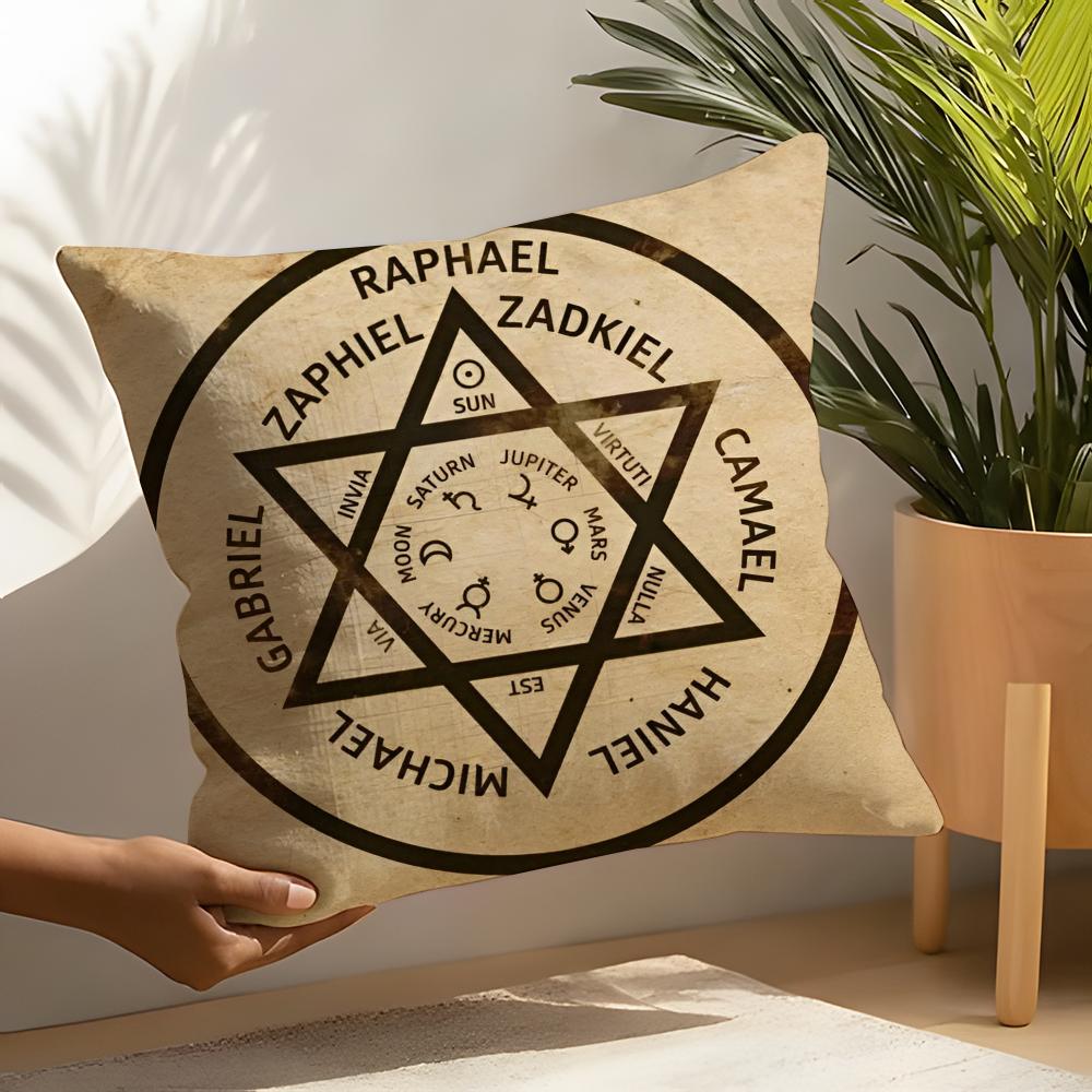 Mogen David Pillow Case Linen Cushion Covers For Decorative Sofa Home Pillows Case Car Chair Pillows Cases