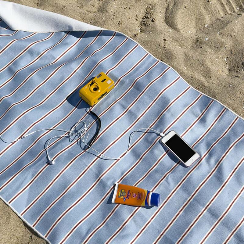 Preppy Stripe Beach Towel 65x140cm