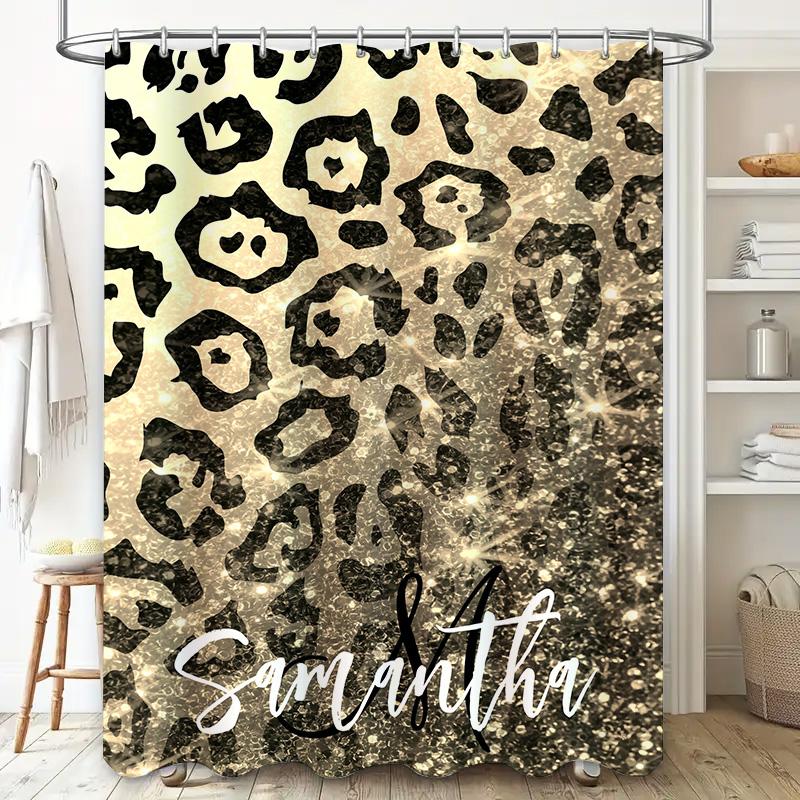 Luxury Printed Shower Curtains: Red Floral Rose Waterproof Bath Room Decor Privacy Curtain for Home Decoration Size Customizable