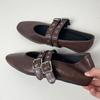 Mode Luxus Damen Weiches Schuhwerk Runde Zehenpartie Damen Ballerinas Mit Schuhen Flache Schuhe Flache Mary Janes Für Damen