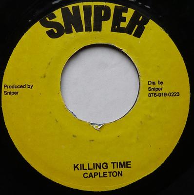 7inch Record CAPLETON - Killing Time None Sniper Jamaica Reggae, Ska & Dub Used