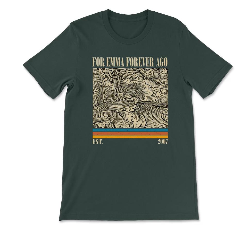 Bon Iver For Emma Forever Ago Album T-shirt Size S-4XL