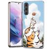 Cartoon Fat Tiger Phone Case for Samsung A17 A37 A57 A55 A35 A25 A15 A54 A14 A24 A34 A13 A23 A33 A53 A07 A05S A04S A03 A73 Galax