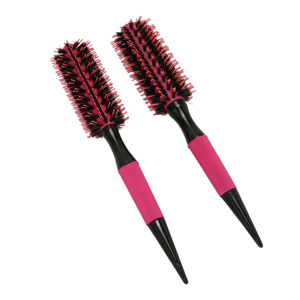 2Pcs Round Hair Comb Ergonomic Handle Portable Practical Even Heat Dissipation Hair Styling Round