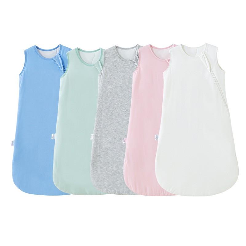 Bamboo Fiber Sleep Sack Baby Wearable Blanket Infant Sleeveless Swaddle Newborns Multi Colors