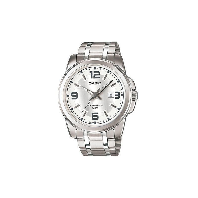 Casio STANDARD series STANDARD series 50 meters waterproof quartz movement stainless steel strap Japanese and Korean watch men s watch MTP-1314D-7A белый