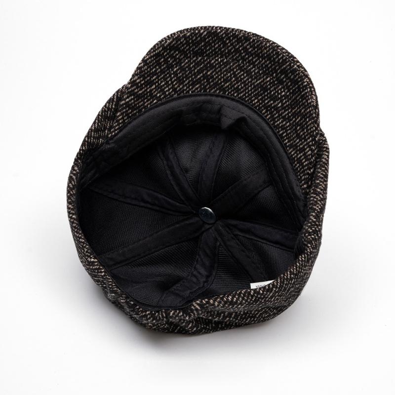 Beretă Bărbați Toamnă Iarnă Gros Călduț Twill Retro Forward Cap British Cap Paintsman's Cap