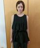 STEP AROUND Tucked Strap Tunic Blouse_Black