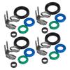 353122G720 353132G700 353122G710 4 Set Bränsleinsprutare Reparationspackningssats Passar för Hyundai Santa Tucson Kia Optima Sportage 2.4L
