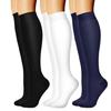 3 Pairs Comfortable and Wear Resistant Compressed Long Socks Leg Health Stockings for Gym Workouts and Extended Travel