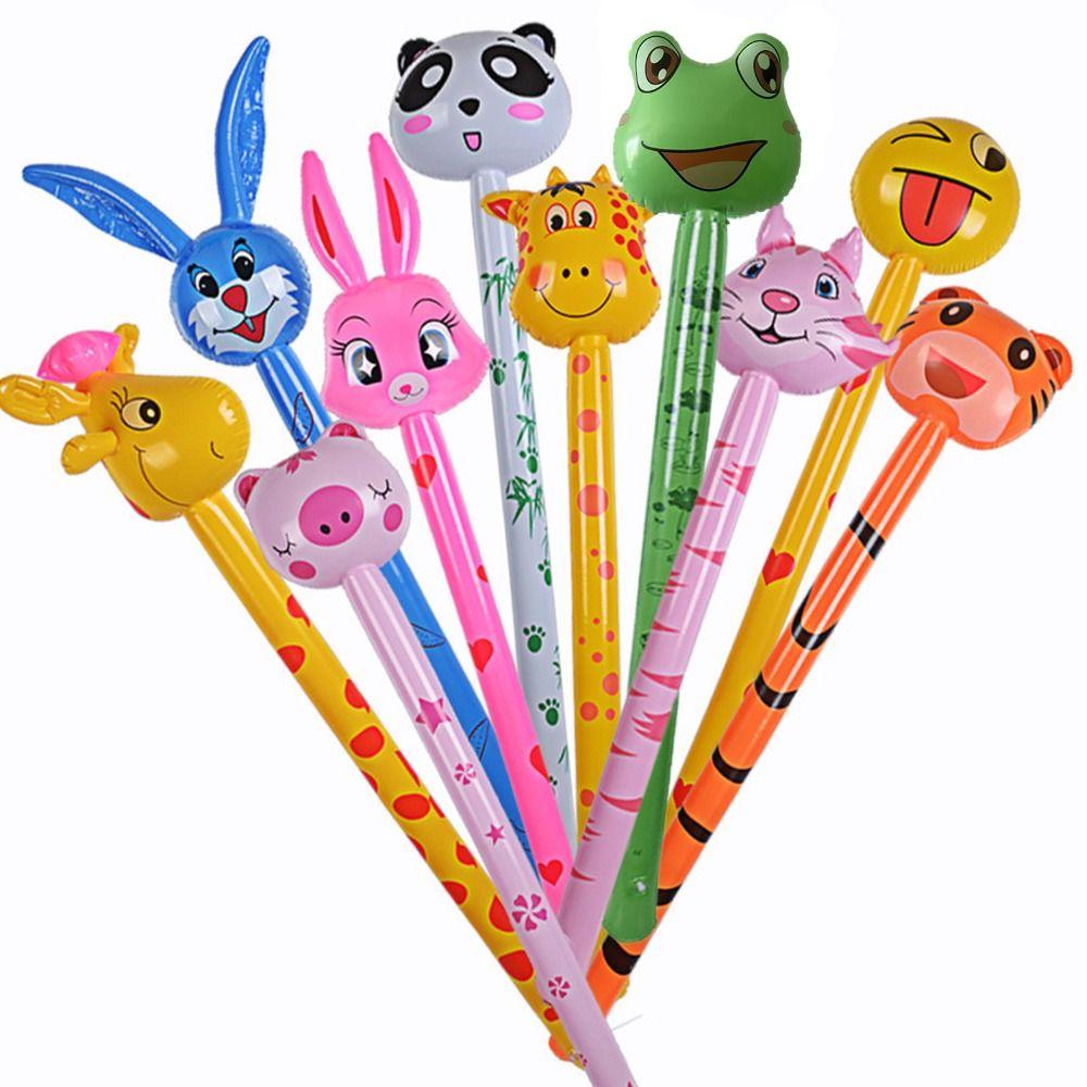 Ballooons Toys Giraffe Inflatable Hammer Inflatable Animal Stick Toy Animals Inflatable Stick