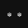 Solitaire 6-Prong Cubic Earrings [5 SIZE]
