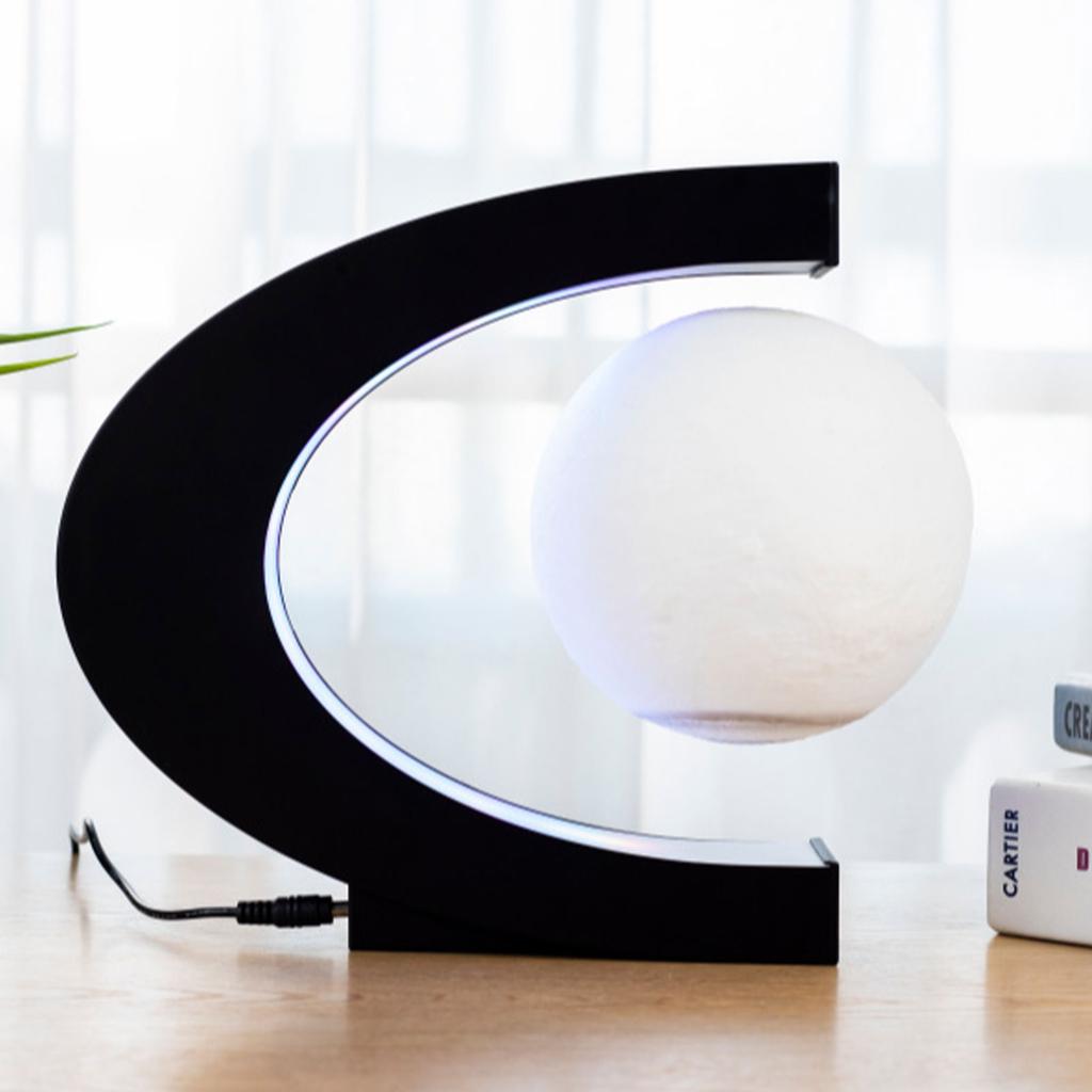 Levitating Moon Lamp ABS Floating Moon Night Light for Office Home Decoration 100‑240VUS Plug