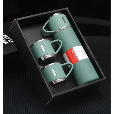 304 Stainless Steel Vacuum Insulated Bottle Gift Set 500ML Coffee Mug Business Style Insulated Water Bottle for Tea Coffee Drink