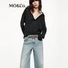 MO&Co. Rhinestone Embellished Straight-Leg Jeans