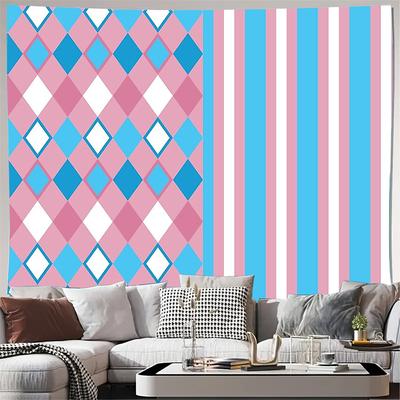 Unframed Boho Tapestry Wall Hanging Aesthetic Room Decor Vintage Geometric Pattern Dorm Wall Art Large Texture Backdrop