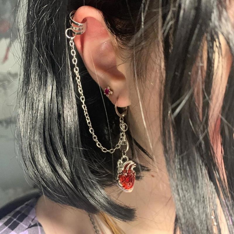 Pendientes colgantes con forma de corazón, joyería de regalo, pendientes colgantes vintage para mujeres, adolescentes, madres, amigas y novias.