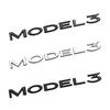 TESLA emblem ABS Letters Logo For Tesla MODEL 3 Y Car Rear Tailgate Trunk Emblem Badge Decal Stickers Auto Styling Accessories