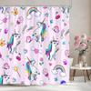 Cartoon Patterns Children's Shower Curtain Warm Girls Room Decoration Curtains Boys Shower Curtains Bathroom Decor With Hooks