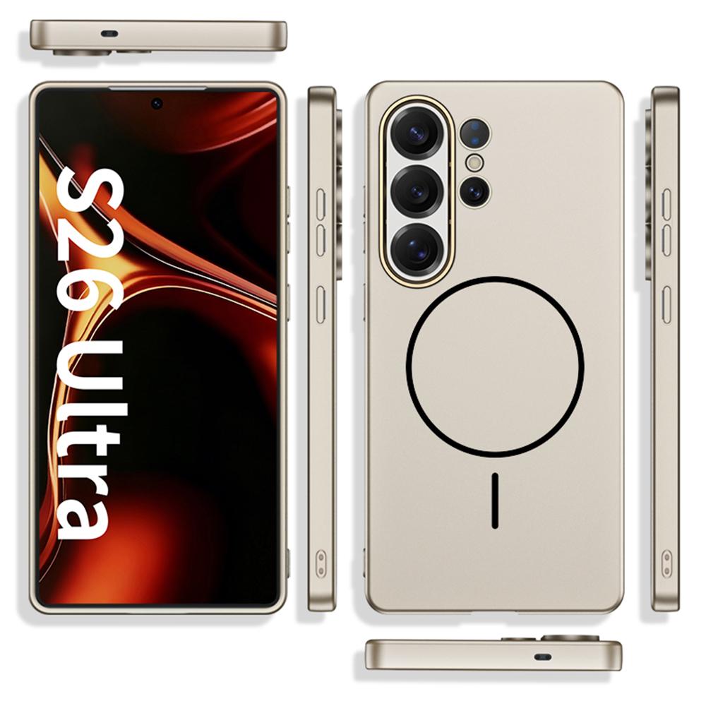 GKK Чохол для Samsung Galaxy S26 Ultra Магнітний чохол PC + TPU Ультратонкий чохол для телефону Підтримка бездротової зарядки