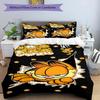 Set copripiumino 3 pezzi (1*Copripiumino + 2*Federe, Senza Nucleo), Set Biancheria da Letto con Stampa Garfield, Decorazione Camera da Letto, Stagione Unica, Regalo di Compleanno