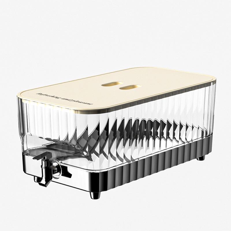 Large Capacity Summer Beverage Dispenser: High-Temperature & Drop-Resistant Cold Brew Kettle with Spigot