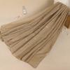 New Deer Autumn and Winter New Product Shawl Cotton Linen Linen Monochrome Bronzing Women's Scarf Long Scarf Versatile