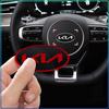 Car Steering Wheel Center Emblem Badge 3D Sticker Styling For KIA Sportage Rio Ceed Proceed Sorento Picanto Optima Niro