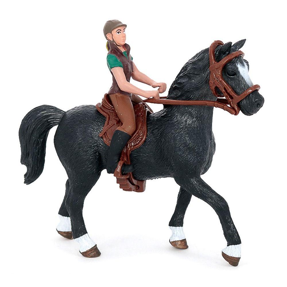 

Plastic Lifelike Horse Model DIY Simulation Equestrian Figure Universal 3