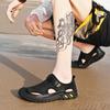 Summer Men Beach Sandals Anti-slip Breathable Casual Shoes Fashion Versatile Hook&Loop Walking Shoes Roman Style Sneakers Hombre