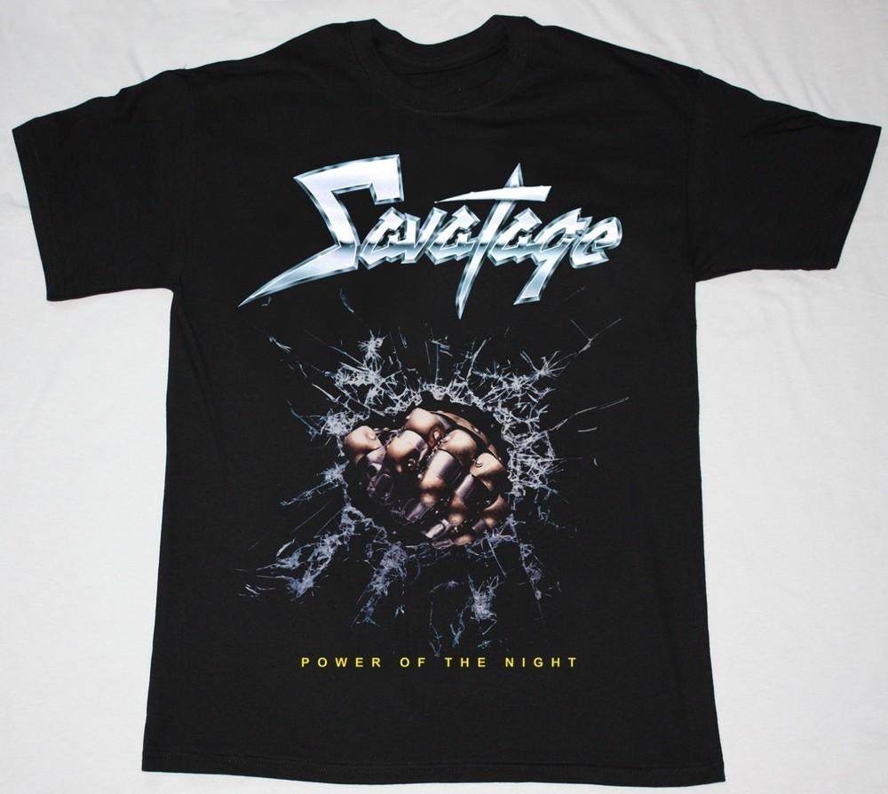 

Inspried Savatage - Power of the Night Album Unisex Cotton Shirt All Size Unisex T-Shirt S