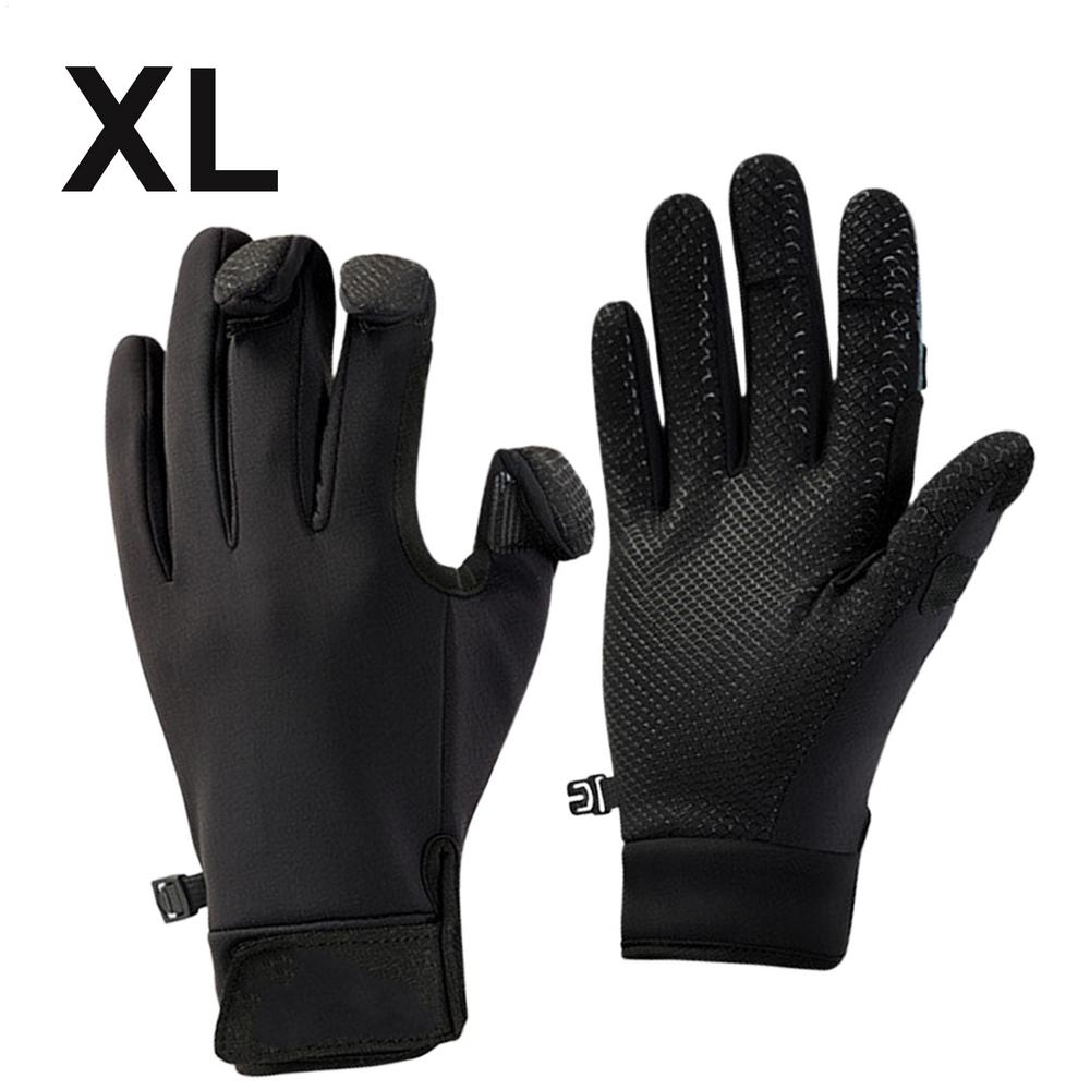 Winter Fishing Gloves Winter Warm Fingerless Hunting Gloves For Men Touchscreen Cold Weather Warm Gloves Non-Slip Fishing