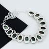 Natürlicher Labradorit Edelstein Handgemachte 925 Sterling Silber Elektroform Halskette, Labradorit Silber Für Frau Unisex Anhänger Watte Geschenke