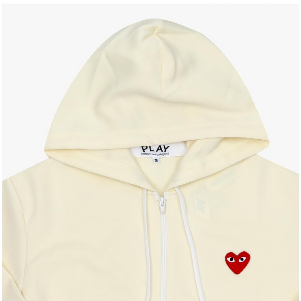 Comme Des Gar Ons Hoodie Play Rode Hart Wapen Bijl T172 051