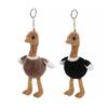 Geschenkidee Weiches Straußen-Niedliches Design Kawaii-Stil Schlüsselanhänger Süßer Stil Cartoon-Anhänger Schlüsselring Dekoration