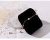 Korean Style 18K Rose Gold Plated Titanium Steel Flower Anklet for Women - Simple, Fashionable Design